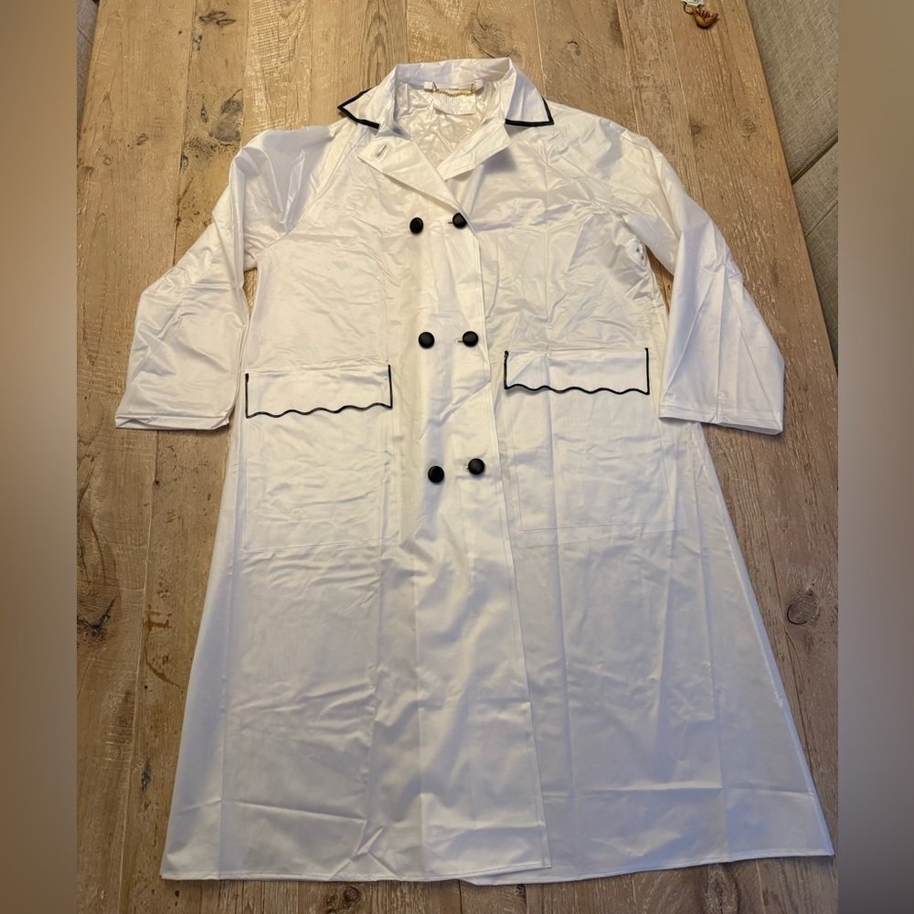 Vintage Women's Prestige Opaque Long Rain Coat M